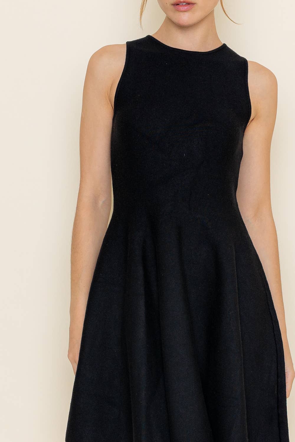 Fore Collection Sleeveless Flare Knee Length Dress
