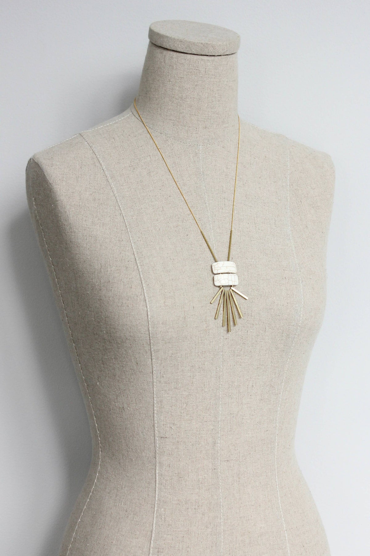 David Aubrey Geometric Pendant Necklace