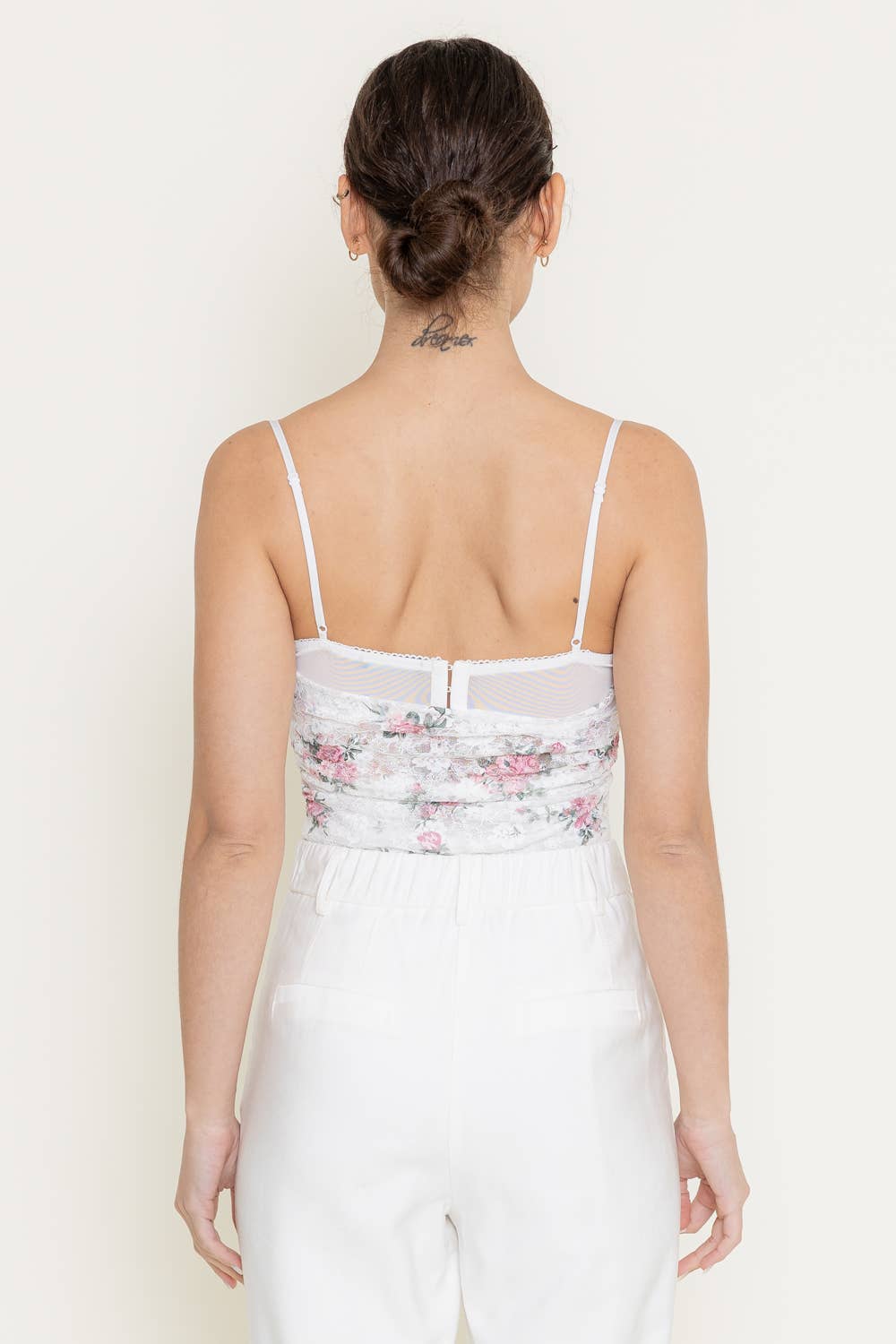 Fore Collection Floral Lace Bodysuit