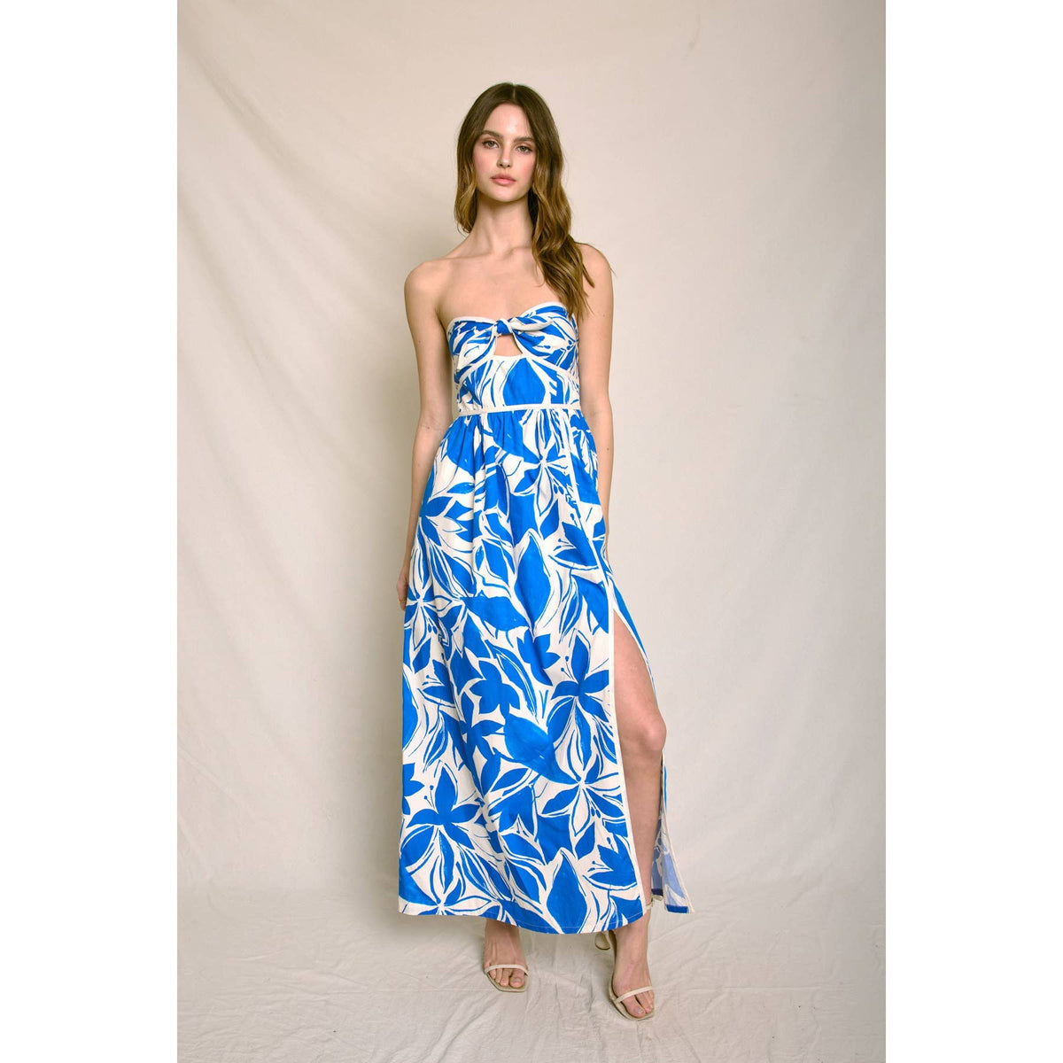 Dress Forum Strapless Contrast Maxi Dress