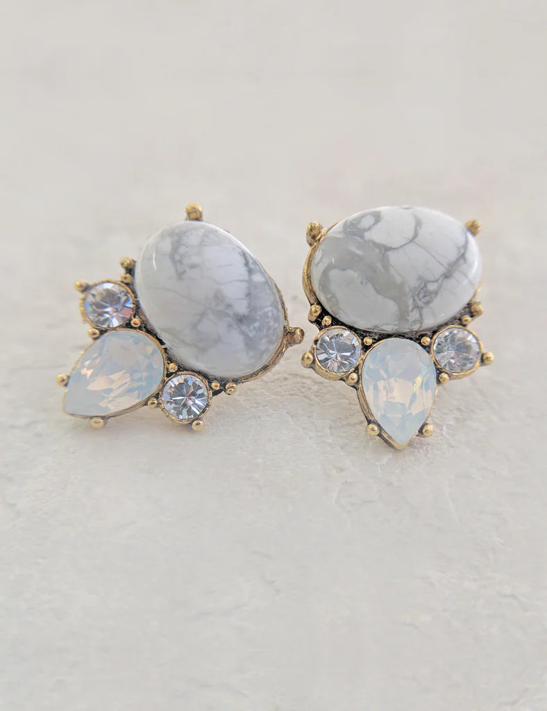 Nuance Howlite Emanuel Arch Jewelry Set