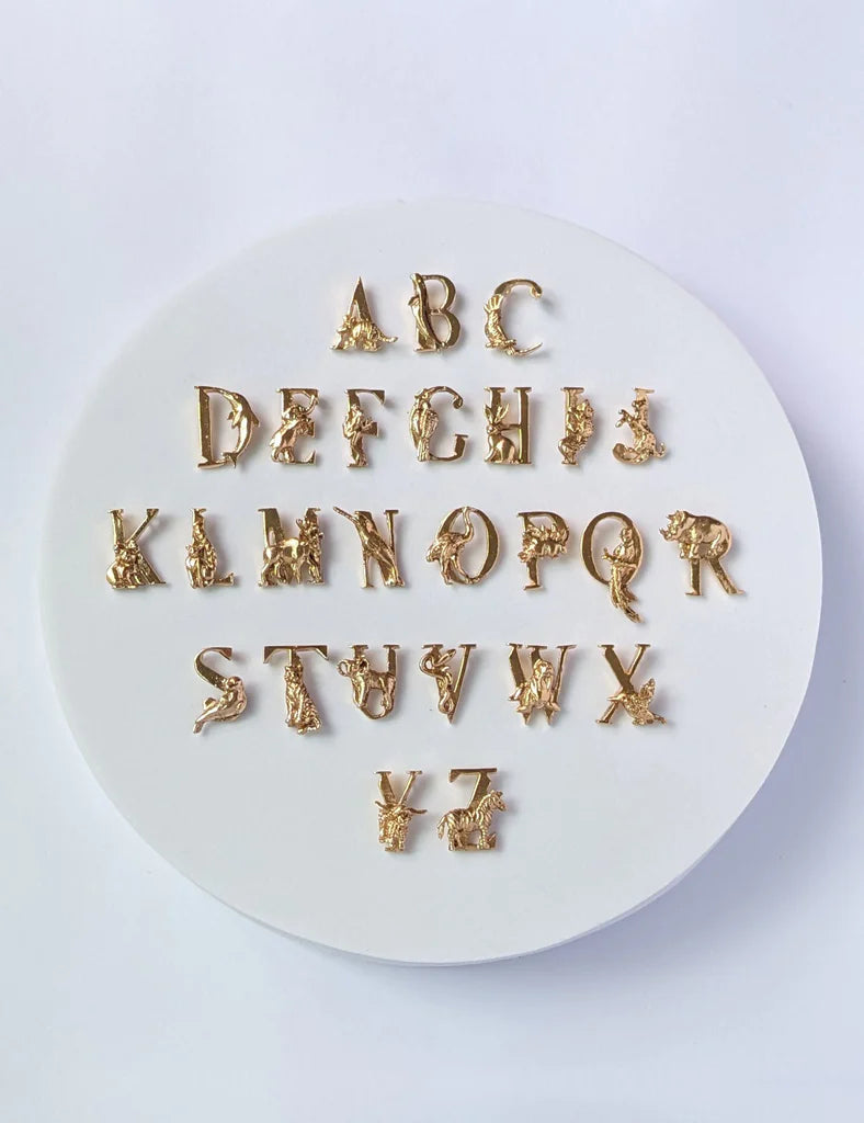Nuance Animal Letter Necklace