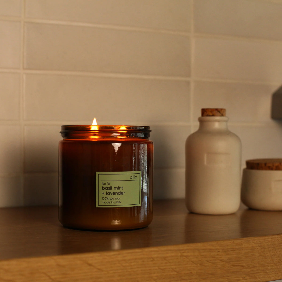 Dilo Basil Mint + Lavender Candle
