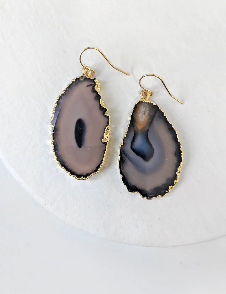 Nuance Geode Slice Earrings | More Color Options!