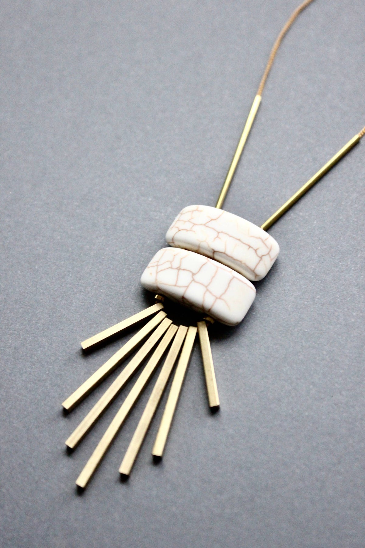 David Aubrey Geometric Pendant Necklace