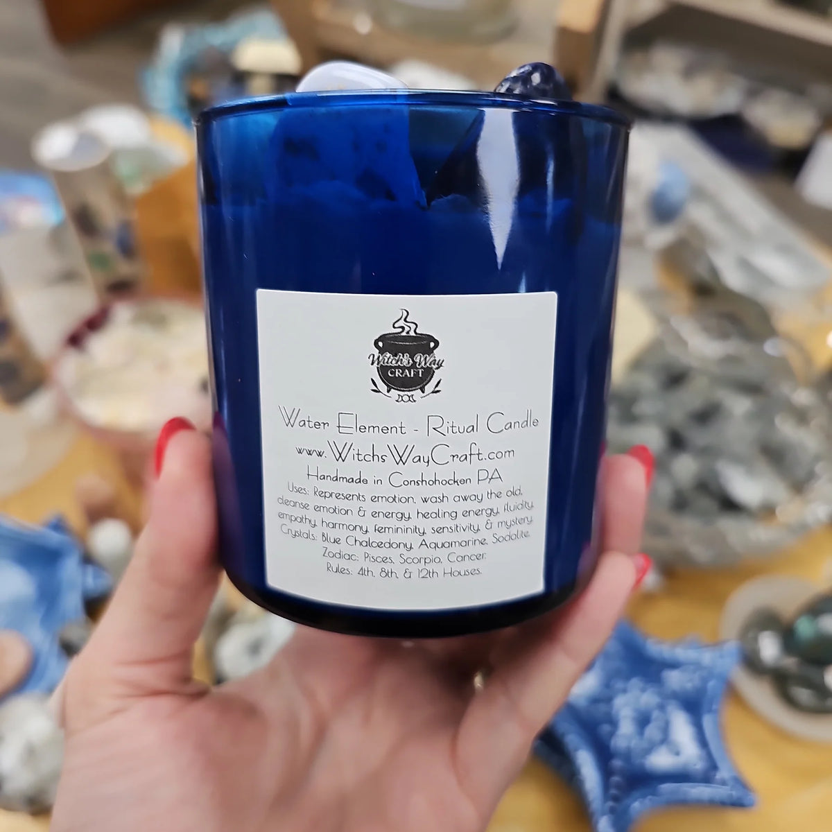 Witch's Way Water Element Spell Candle