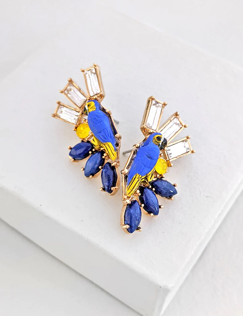 Nuance Parrot Fan Earrings