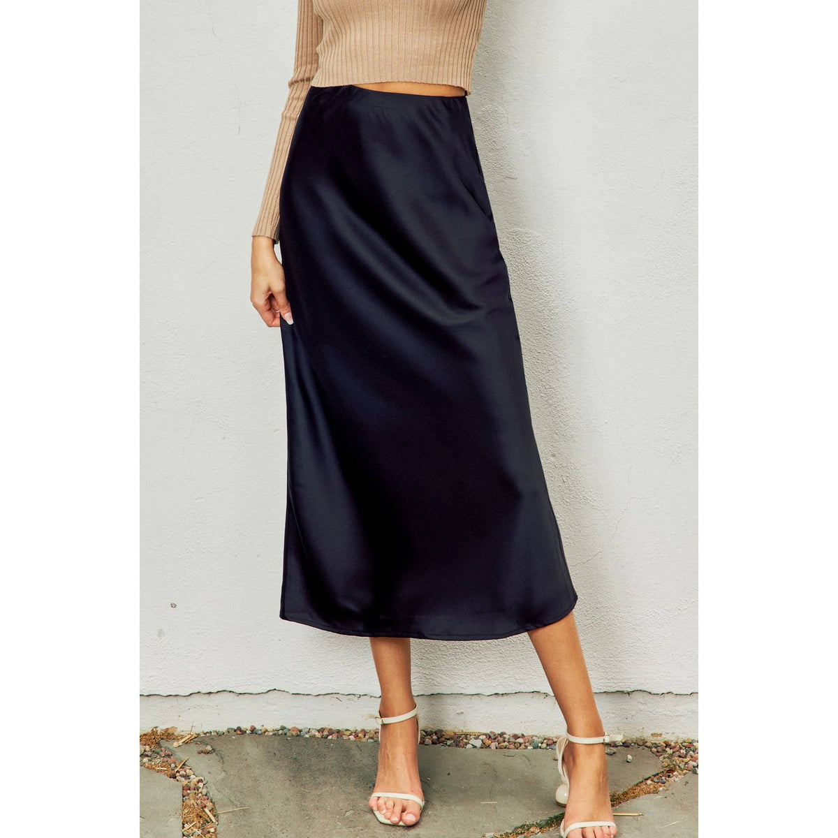 Dress Forum Black Pull On Maxi Skirt