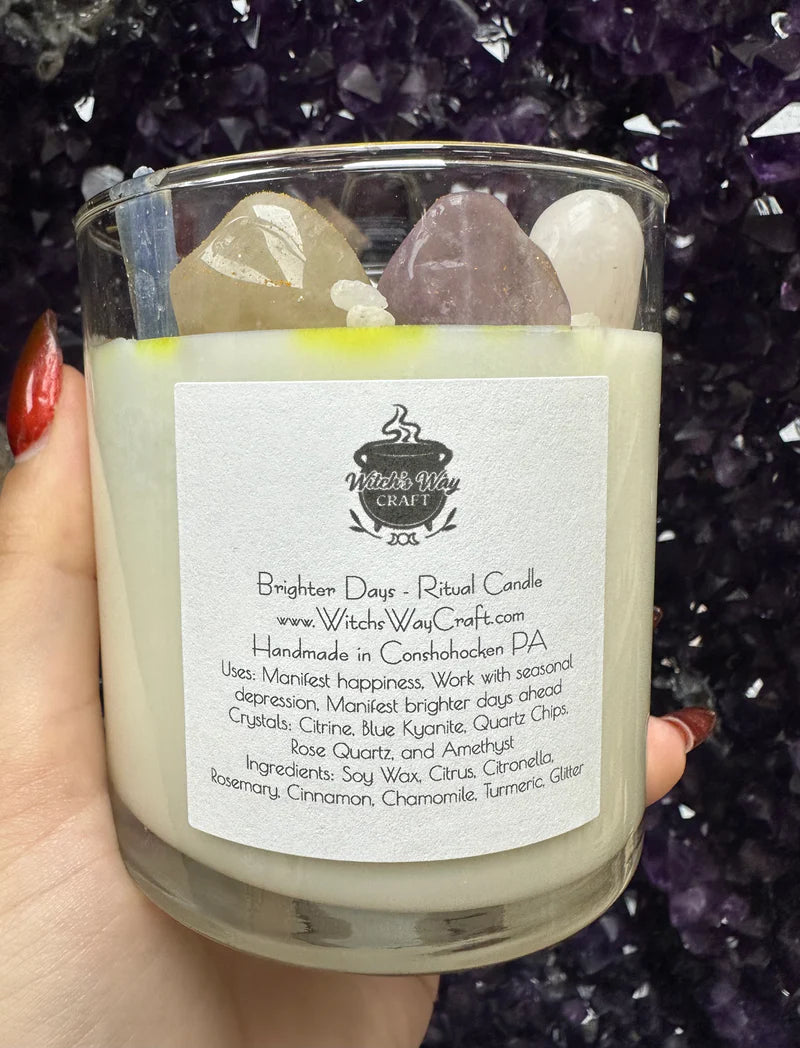 Witch's Way Brighter Days Spell Candle