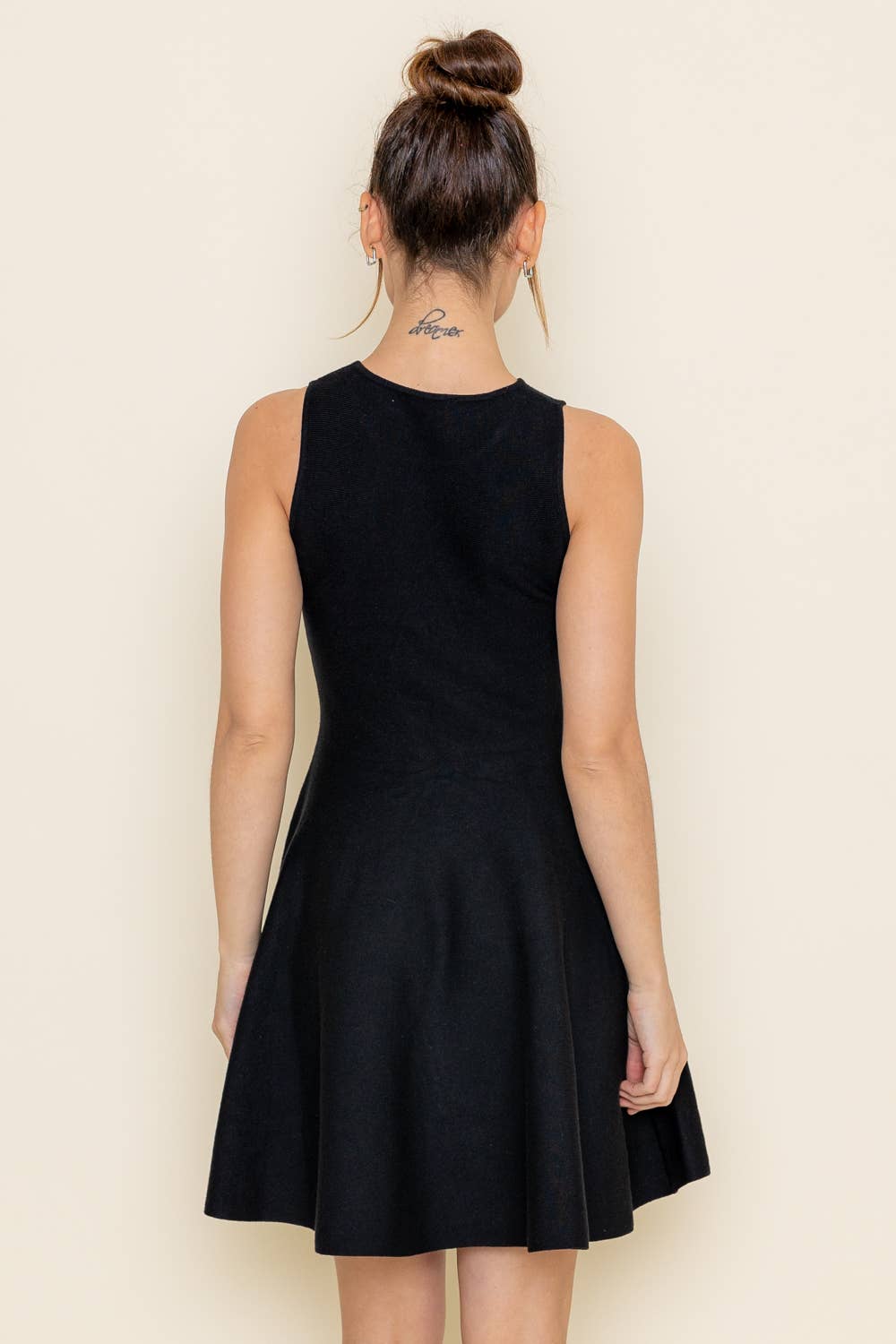 Fore Collection Sleeveless Flare Knee Length Dress