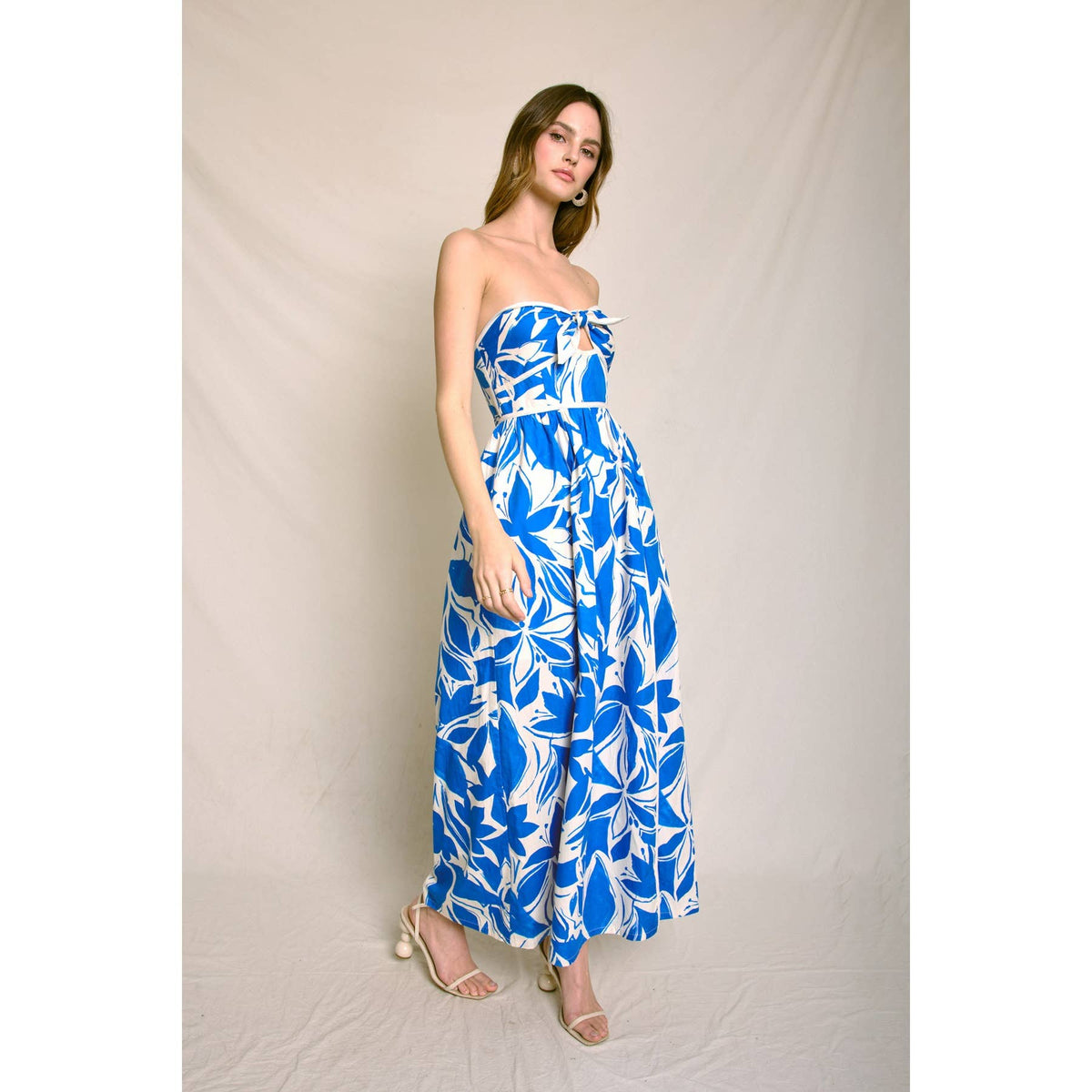 Dress Forum Strapless Contrast Maxi Dress