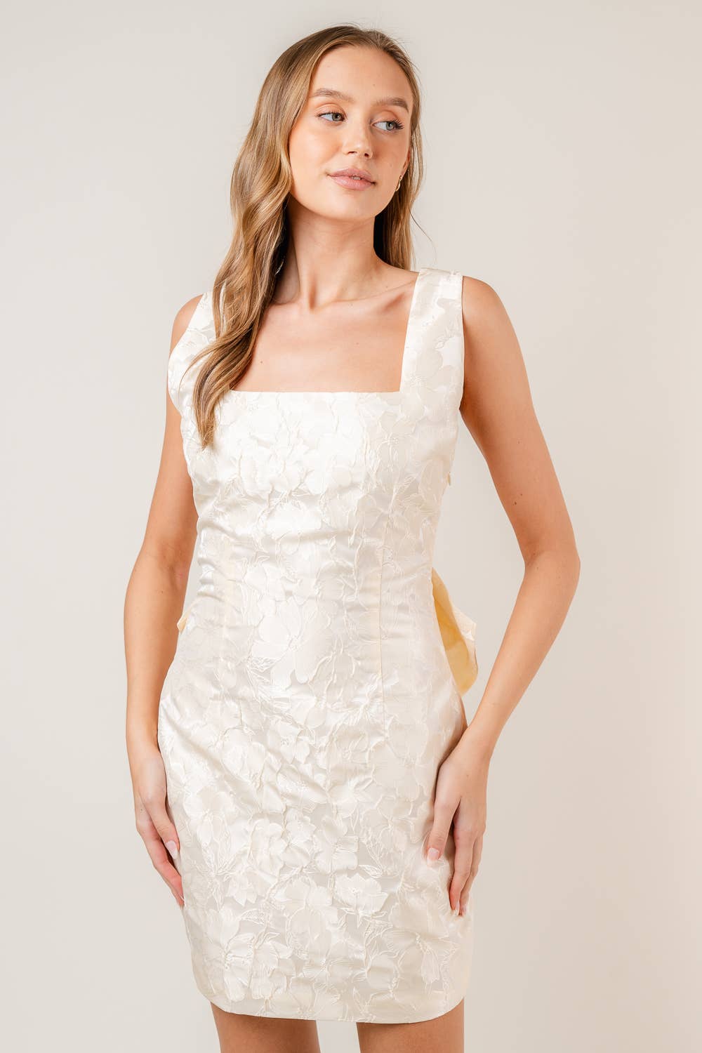 Fore Collection Bow Back Mini Dress