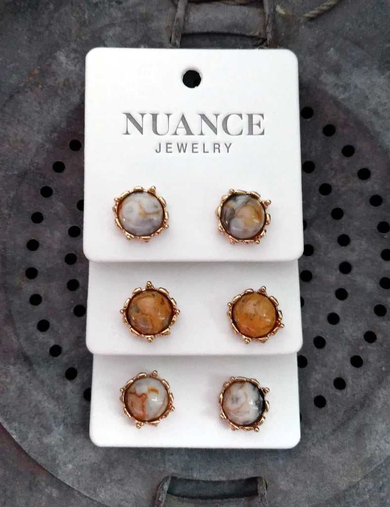 Nuance Baroque Gemstone Posts {More Colors Available}