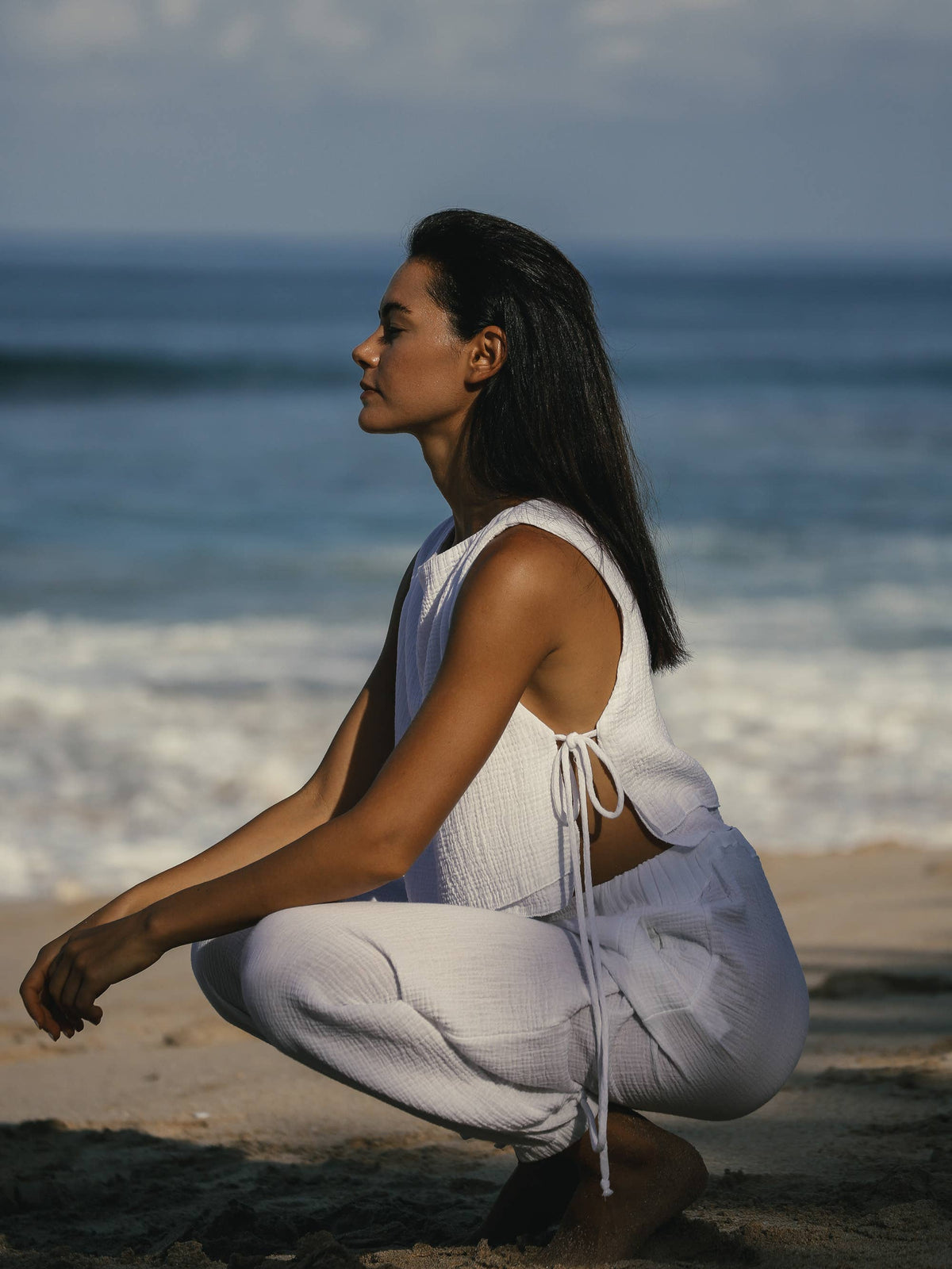 The Handloom Mia Pants - White