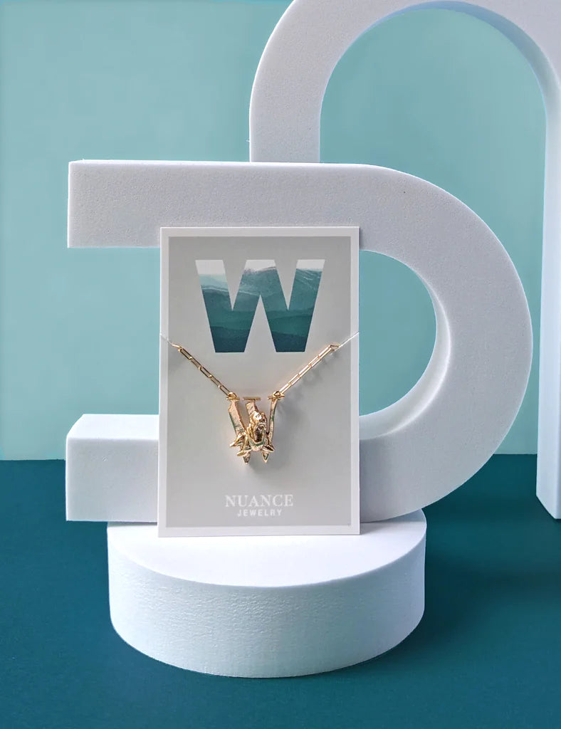Nuance Animal Letter Necklace