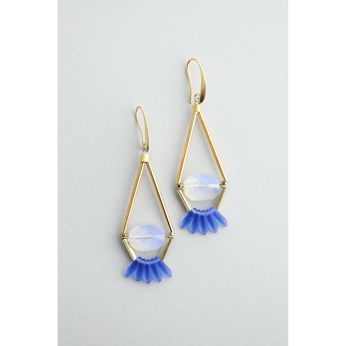 David Aubrey Blue and Opal Earrings