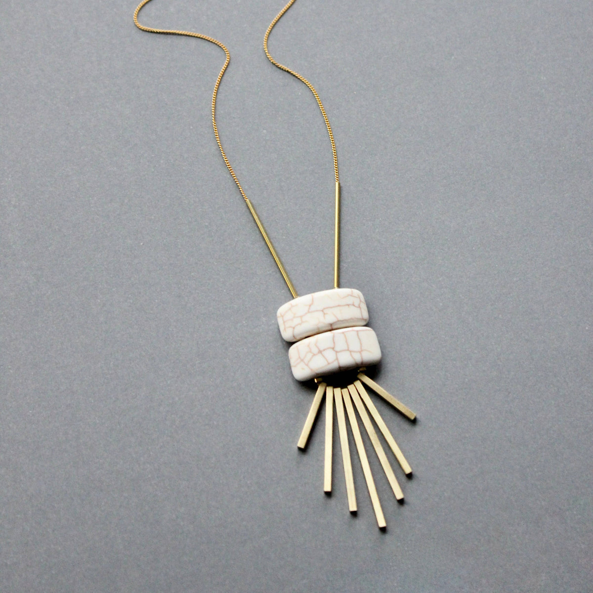 David Aubrey Geometric Pendant Necklace