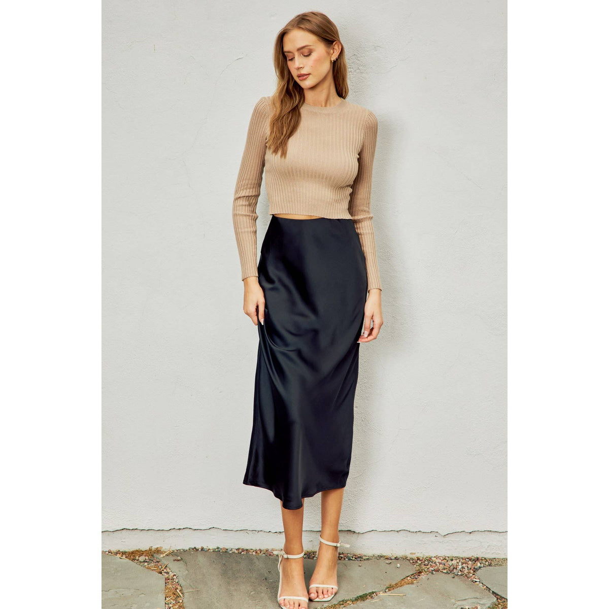Dress Forum Black Pull On Maxi Skirt