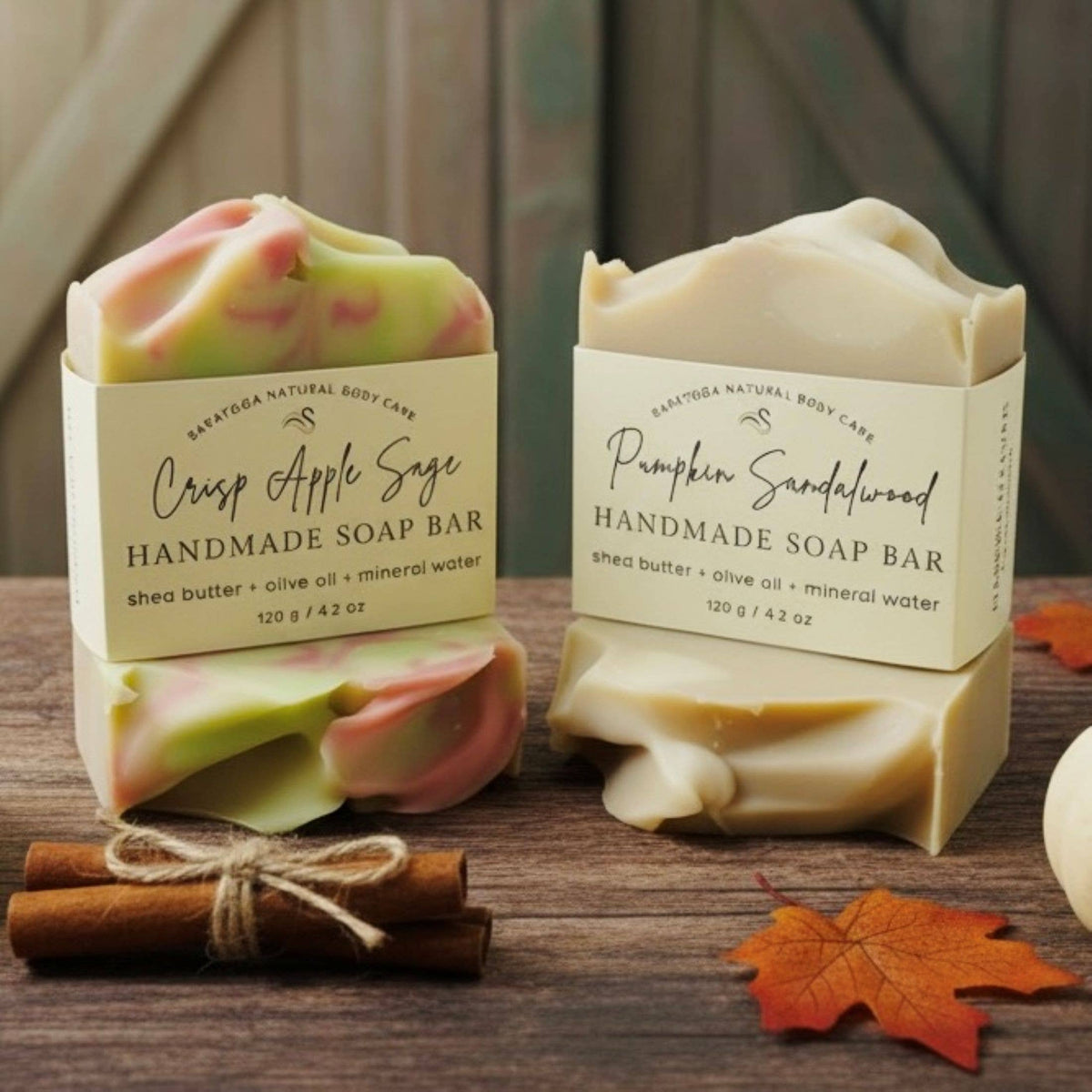 Saratoga Pumpkin Sandalwood Natural Soap Bar