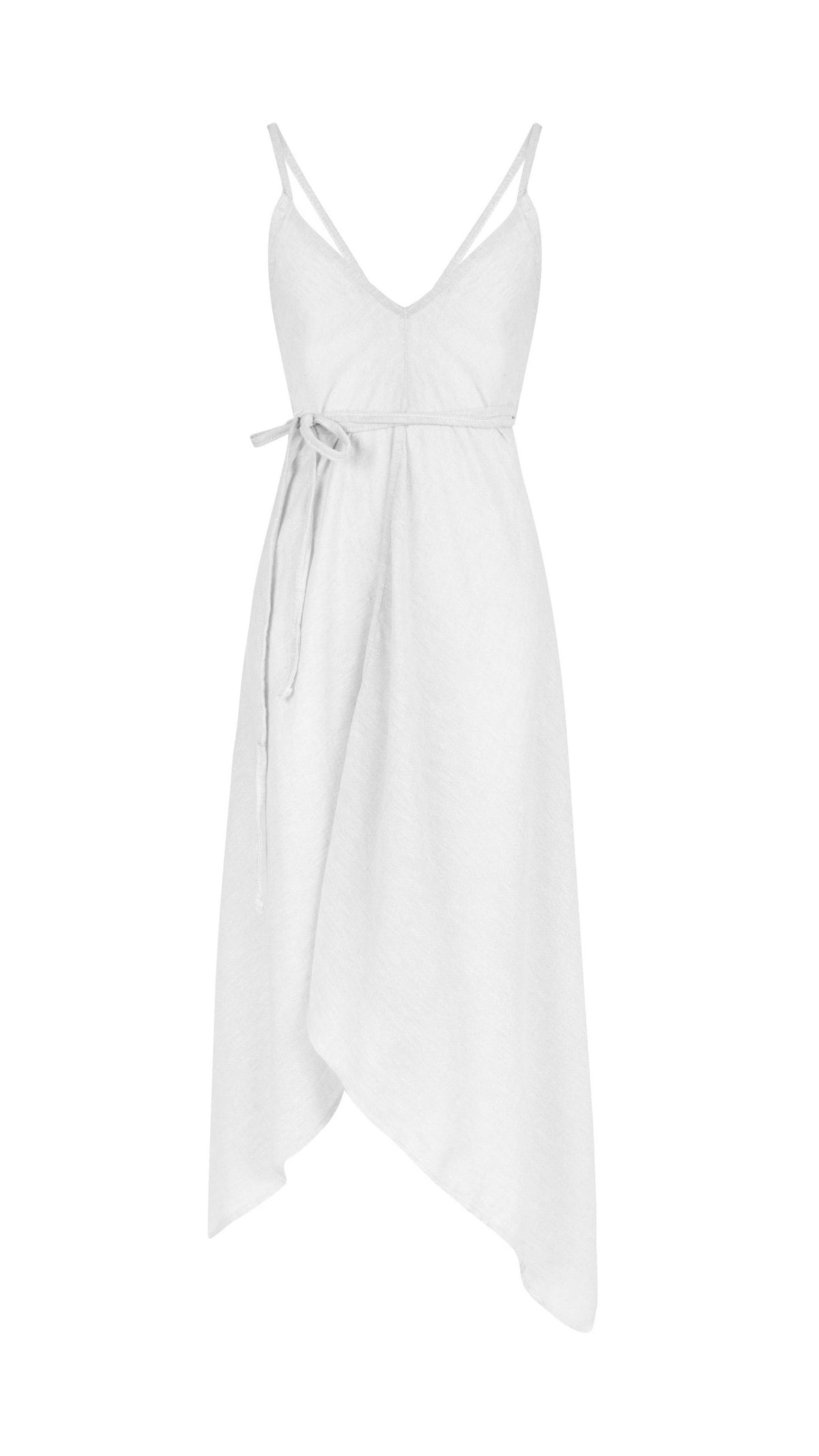The Handloom Sage Maxi Dress - White