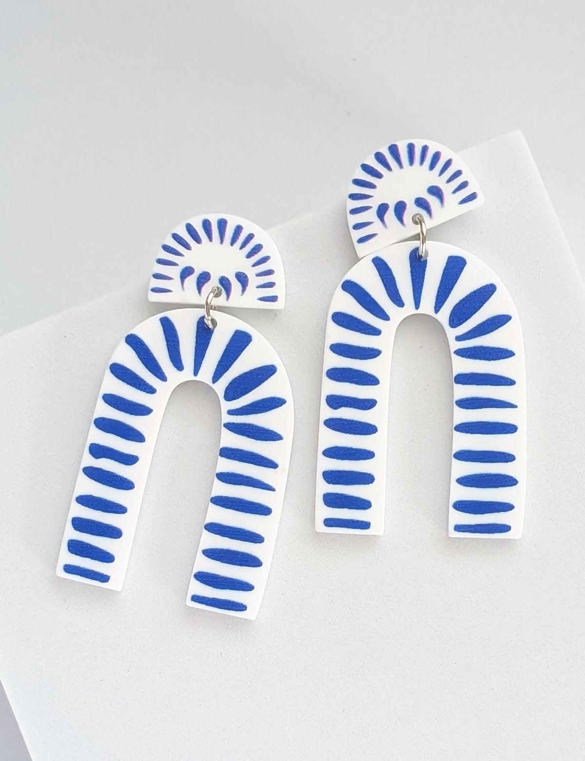 Nuance Delft Shape Drop Earrings