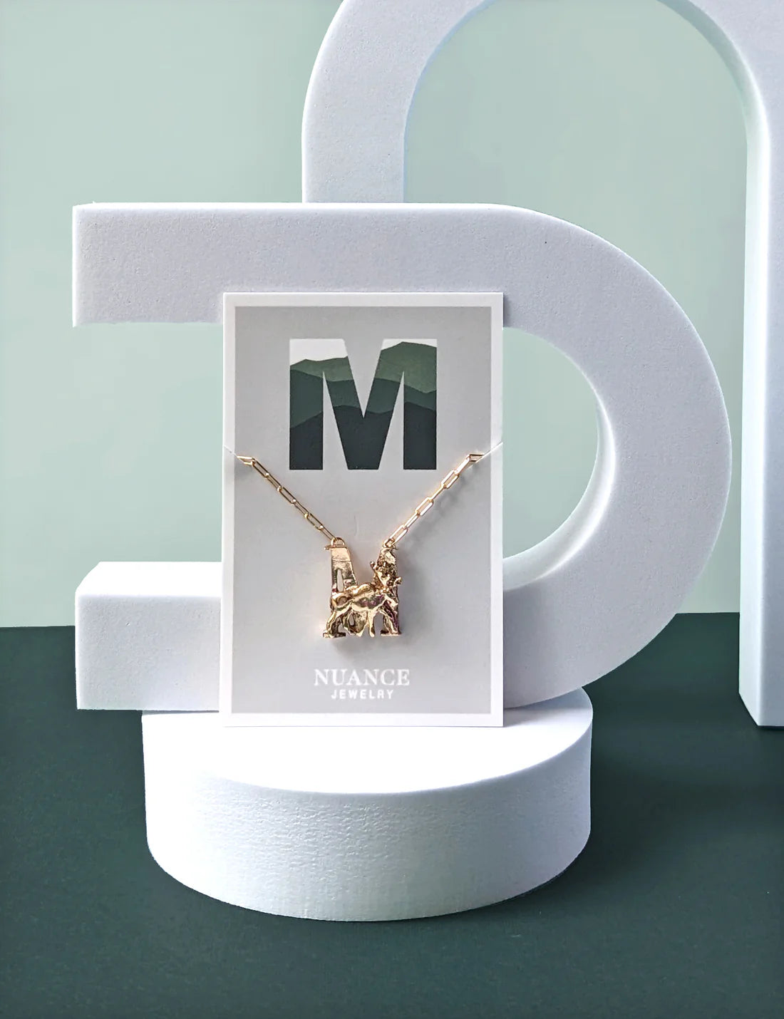 Nuance Animal Initial Necklace