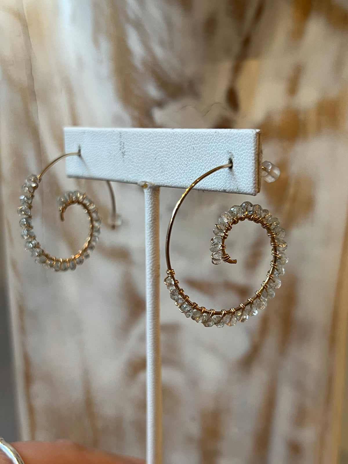 Vannucci Spiral Hoop Earrings