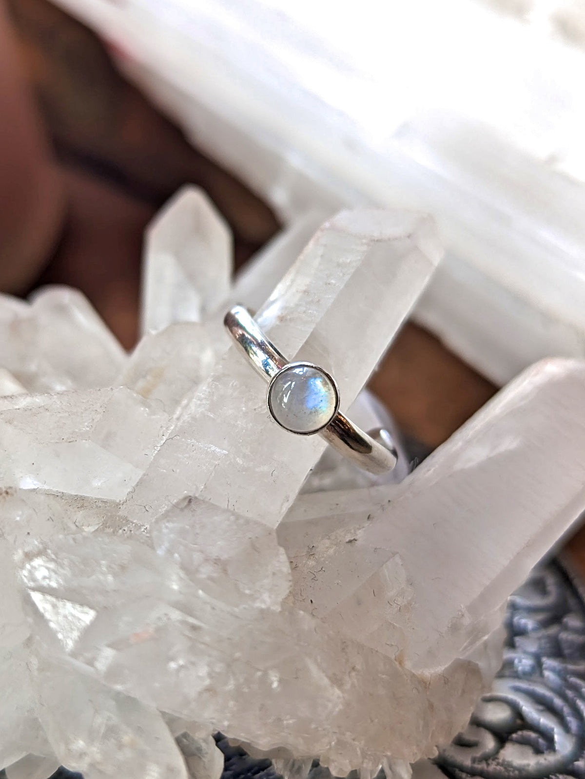 Hellhound Jewelry Moonstone Stacker