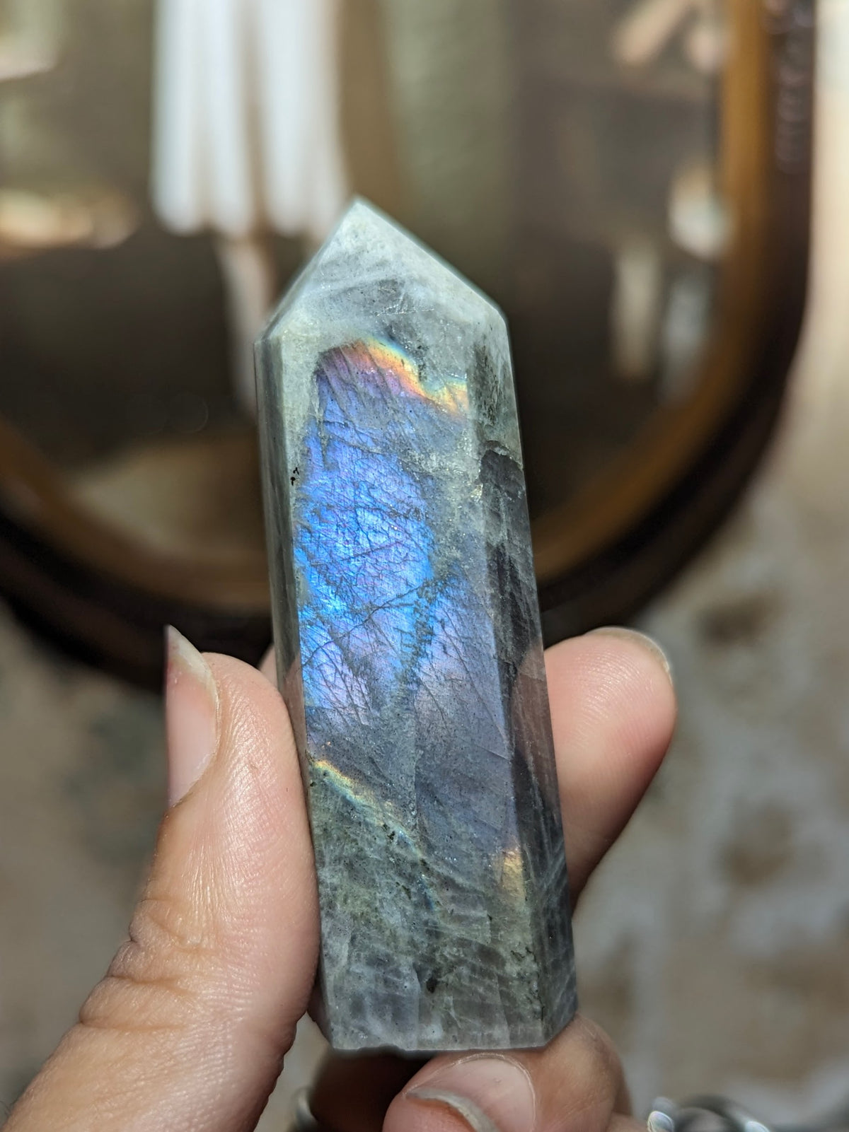 Witch's Way Labradorite Crystal Point