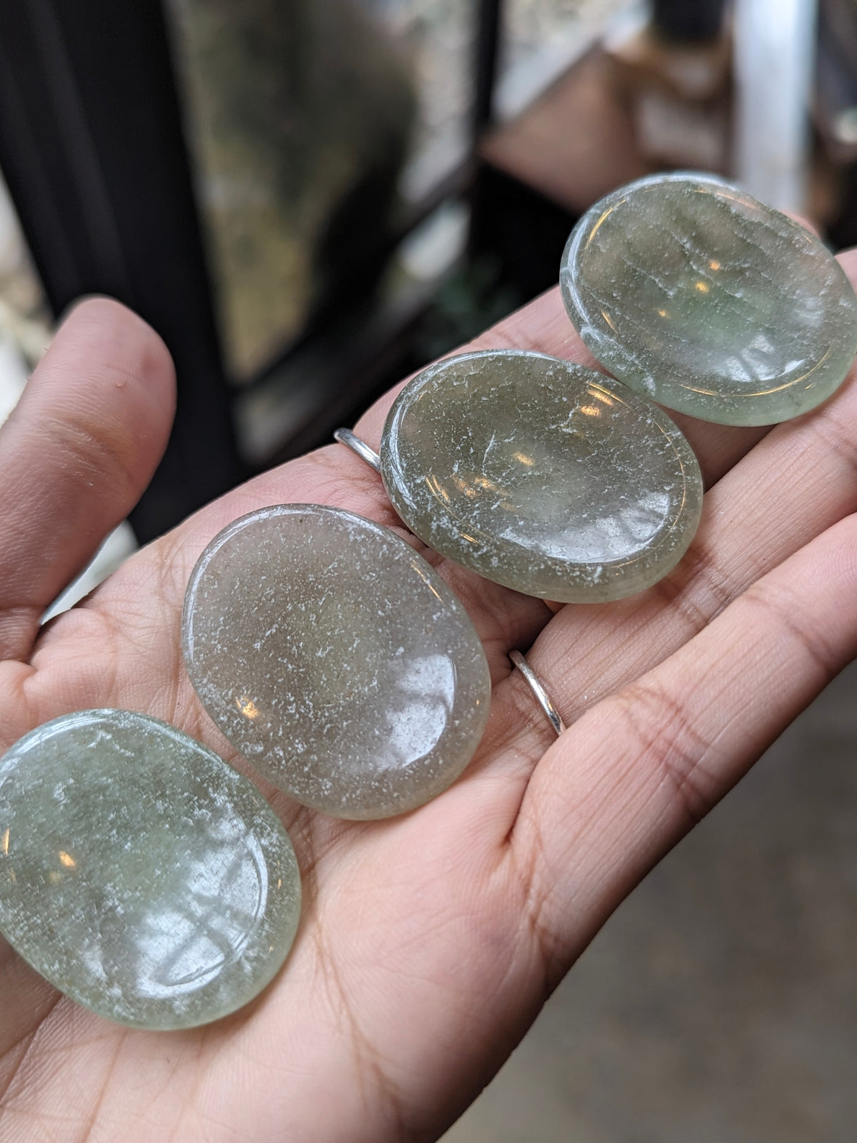 Witch's Way Craft Green Aventurine Worry Stone