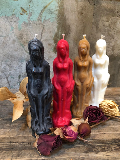 Witch's Way Goddess Candle