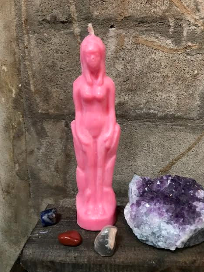 Witch's Way Goddess Candle