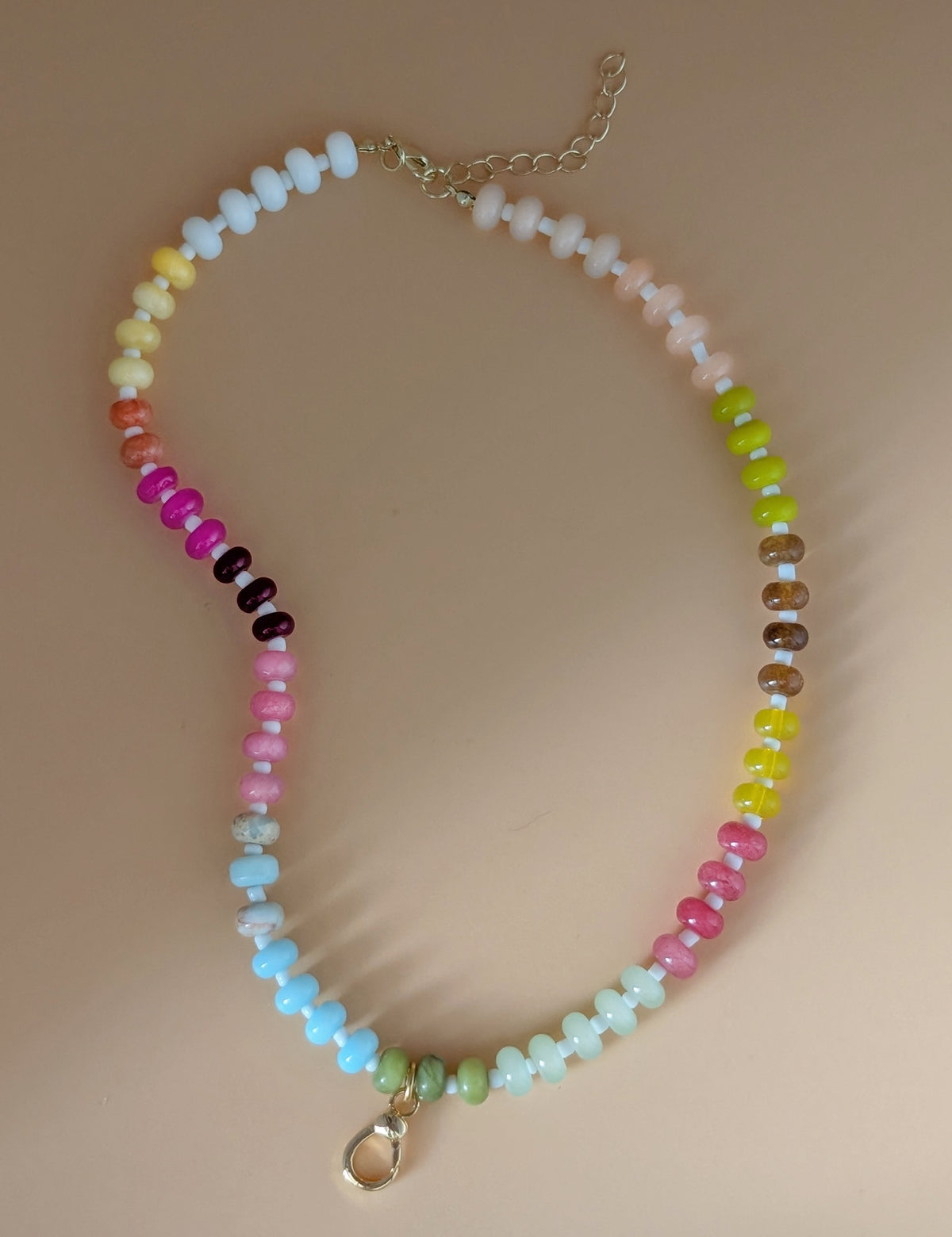 Nuance Rainbow Bead Charm Necklace Holder