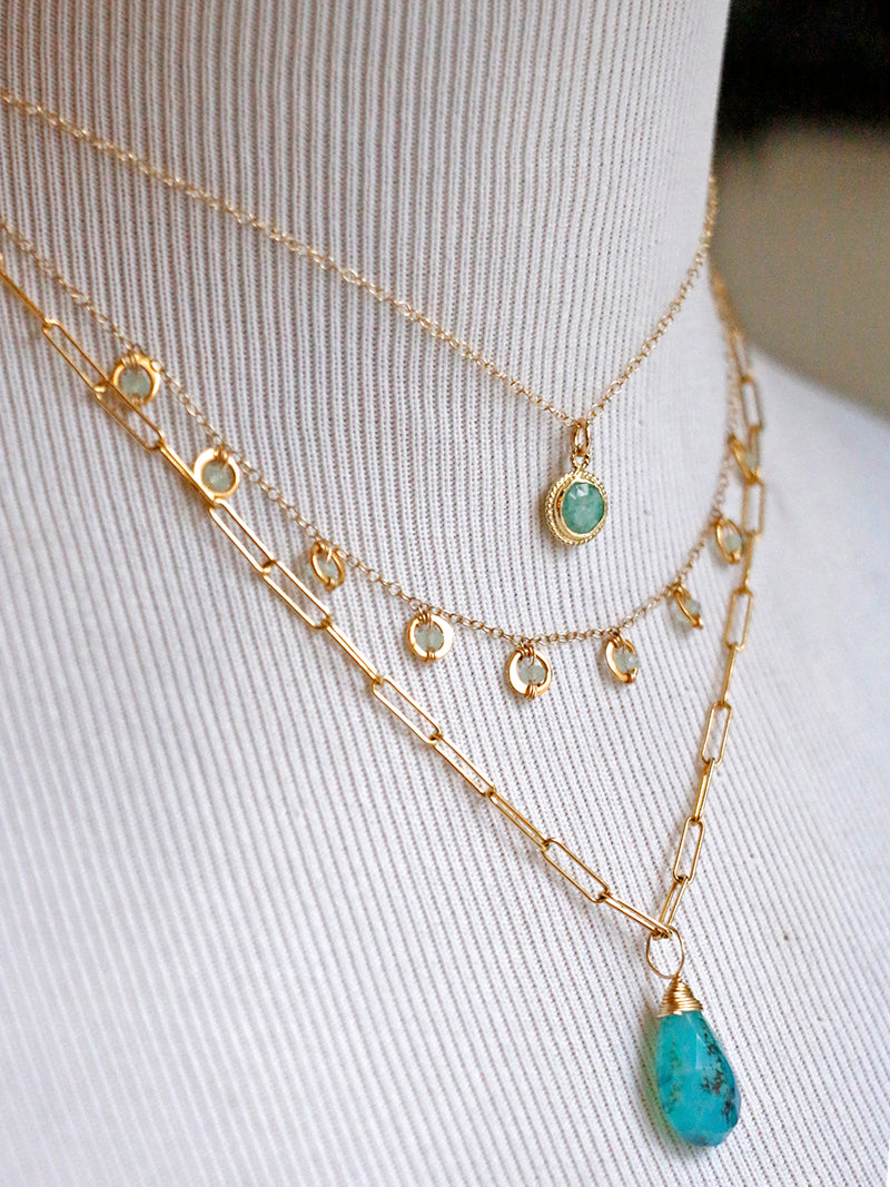 Susan Rifkin Ornate Crystal Charm Necklace | Multiple Colors + Shapes!