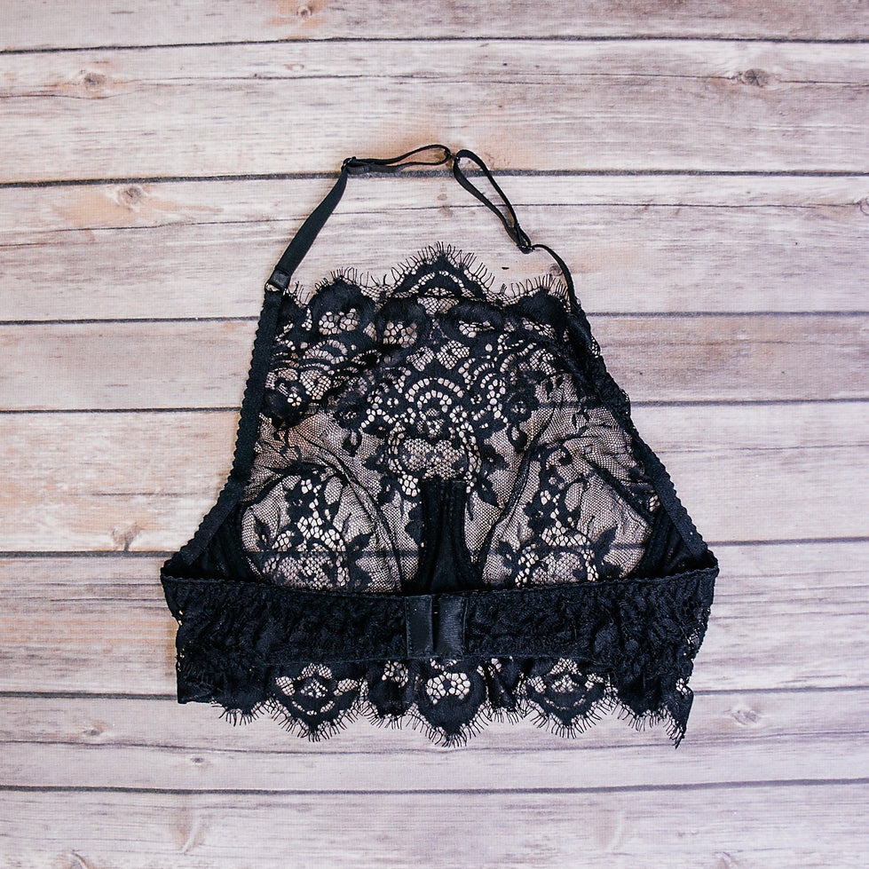 Angie's Showroom Black Swan Halter Bra