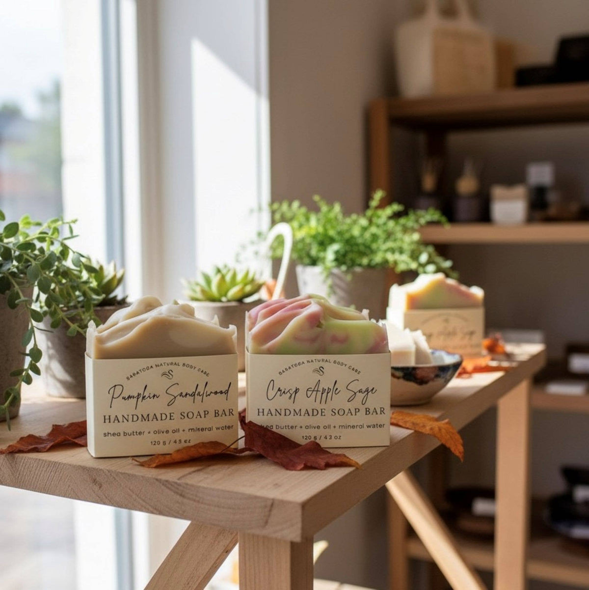 Saratoga Pumpkin Sandalwood Natural Soap Bar