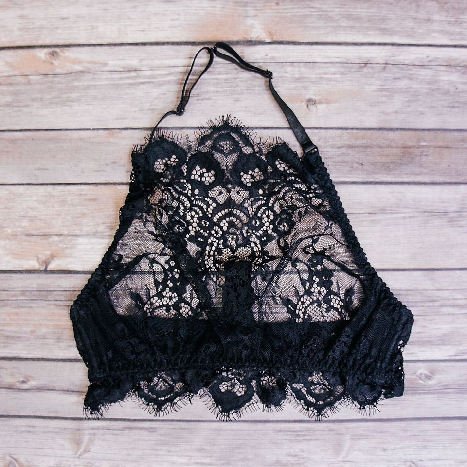 Angie's Showroom Black Swan Halter Bra