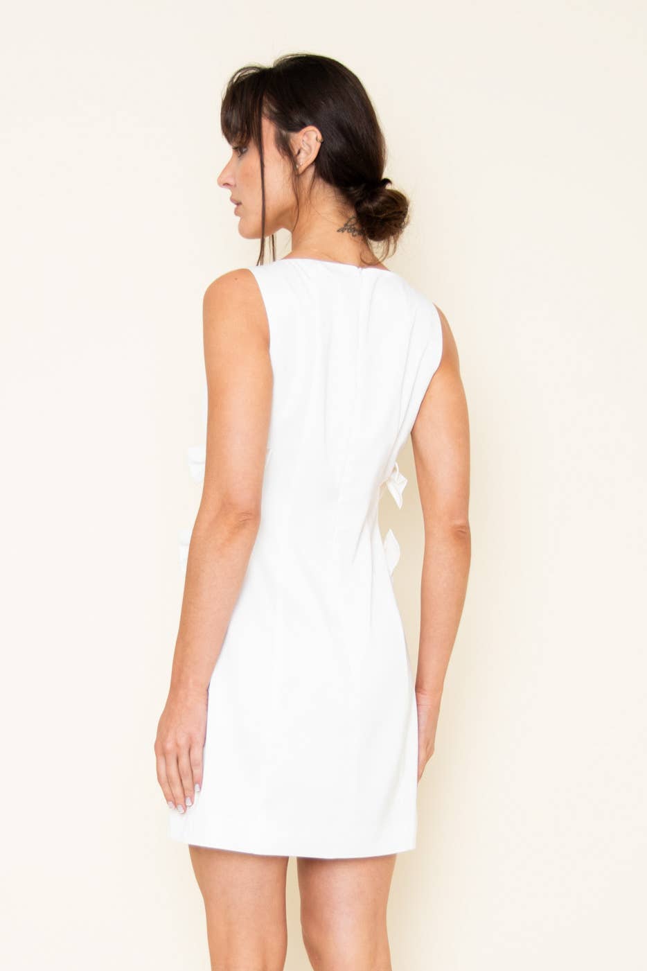 Fore Collection Bow Detail Cocktail Mini Dress