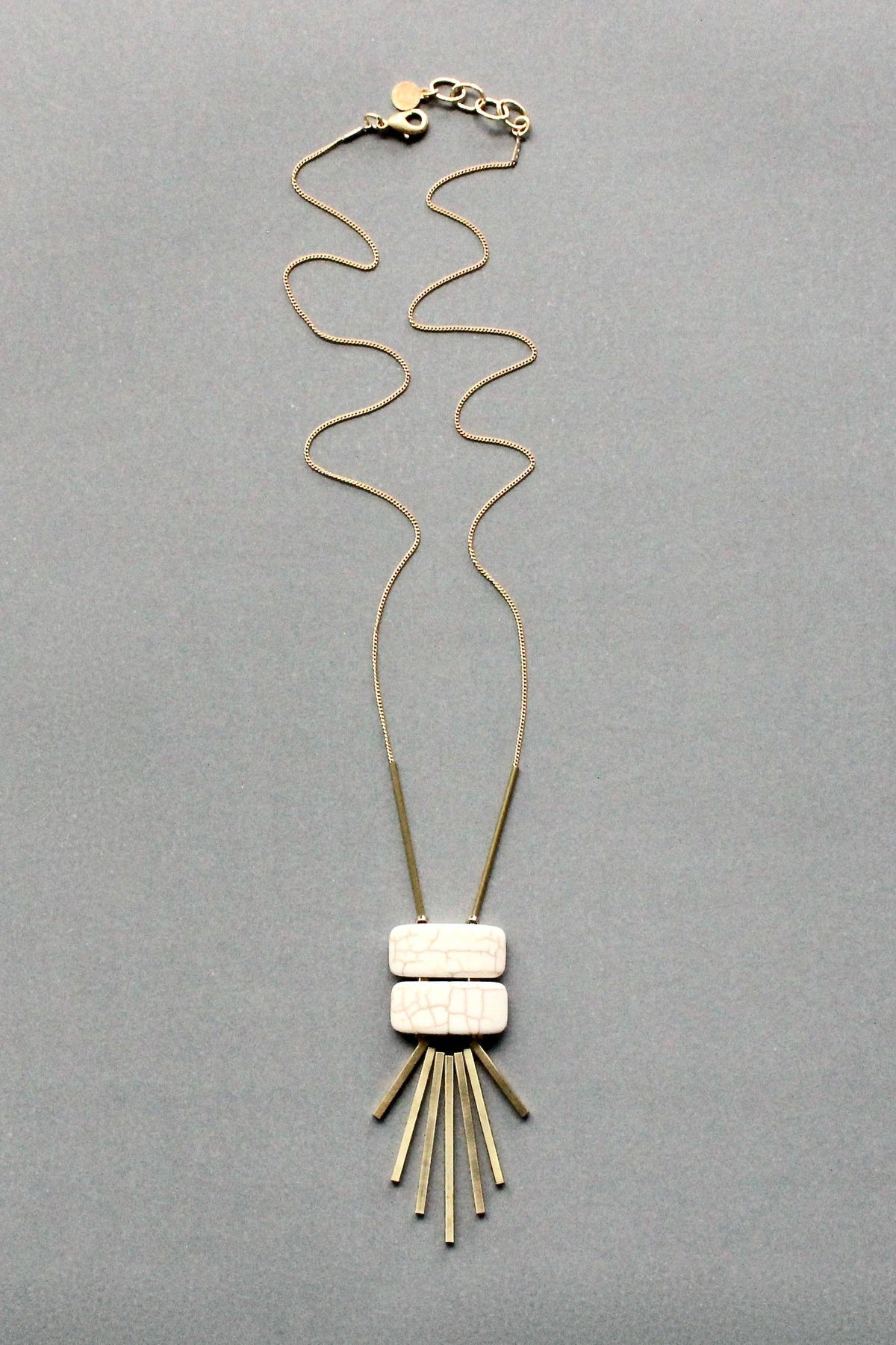 David Aubrey Geometric Pendant Necklace