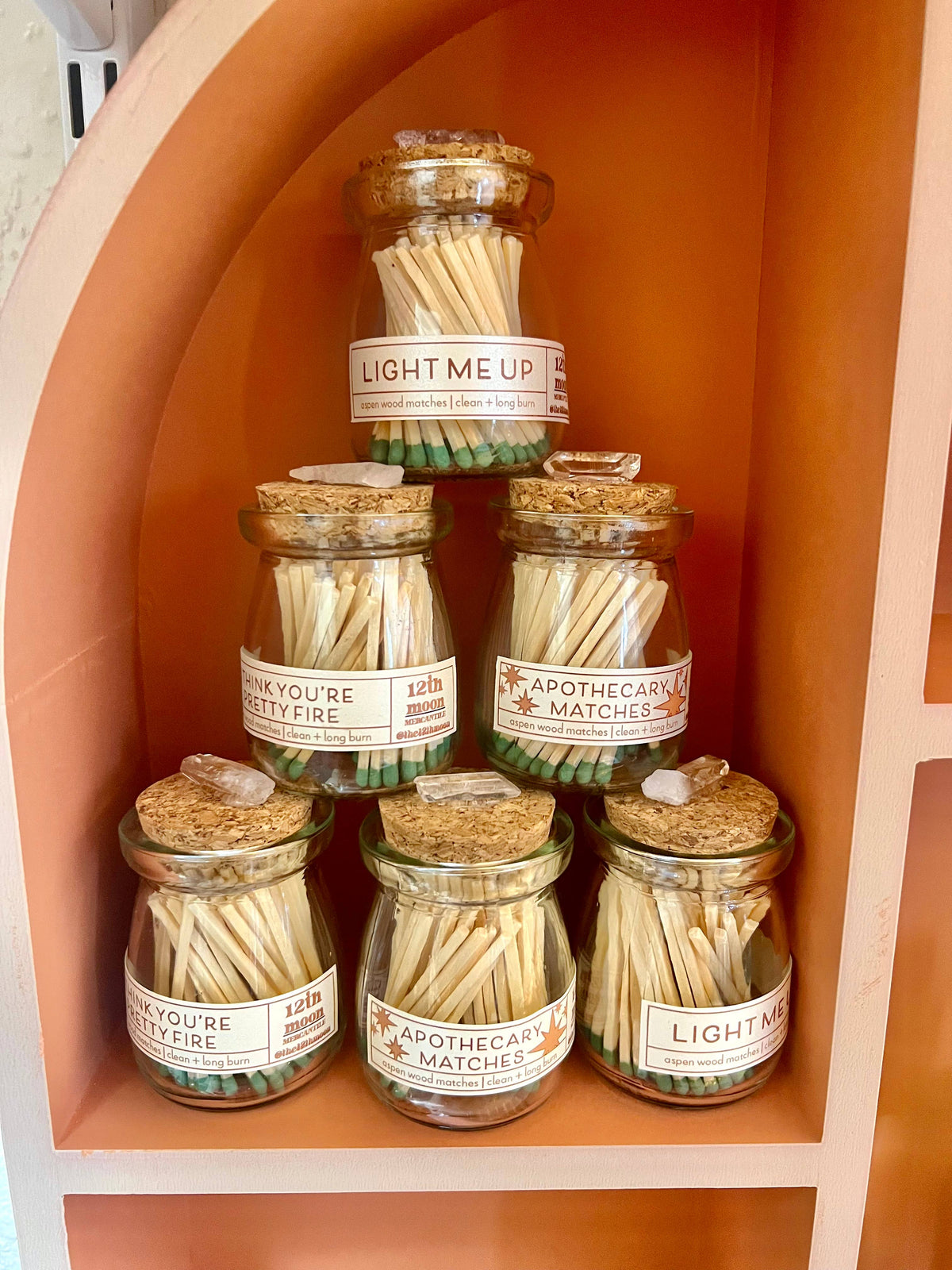 The 12th Moon Apothecary Jar Matches