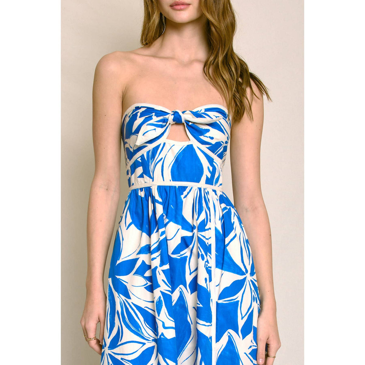 Dress Forum Strapless Contrast Maxi Dress