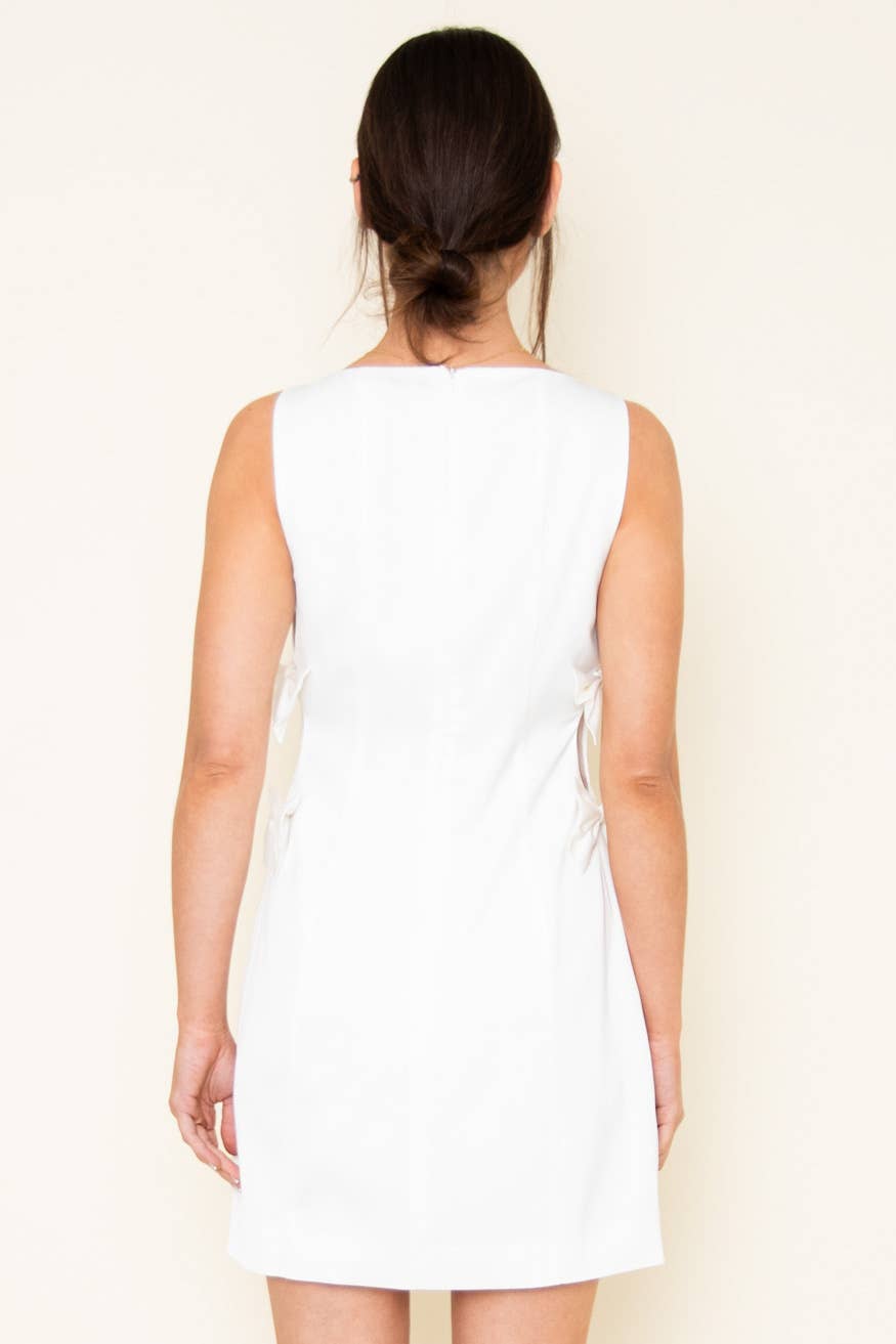 Fore Collection Bow Detail Cocktail Mini Dress