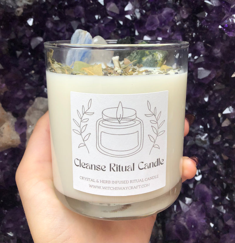 Witch's Way Cleanse Spell Candle