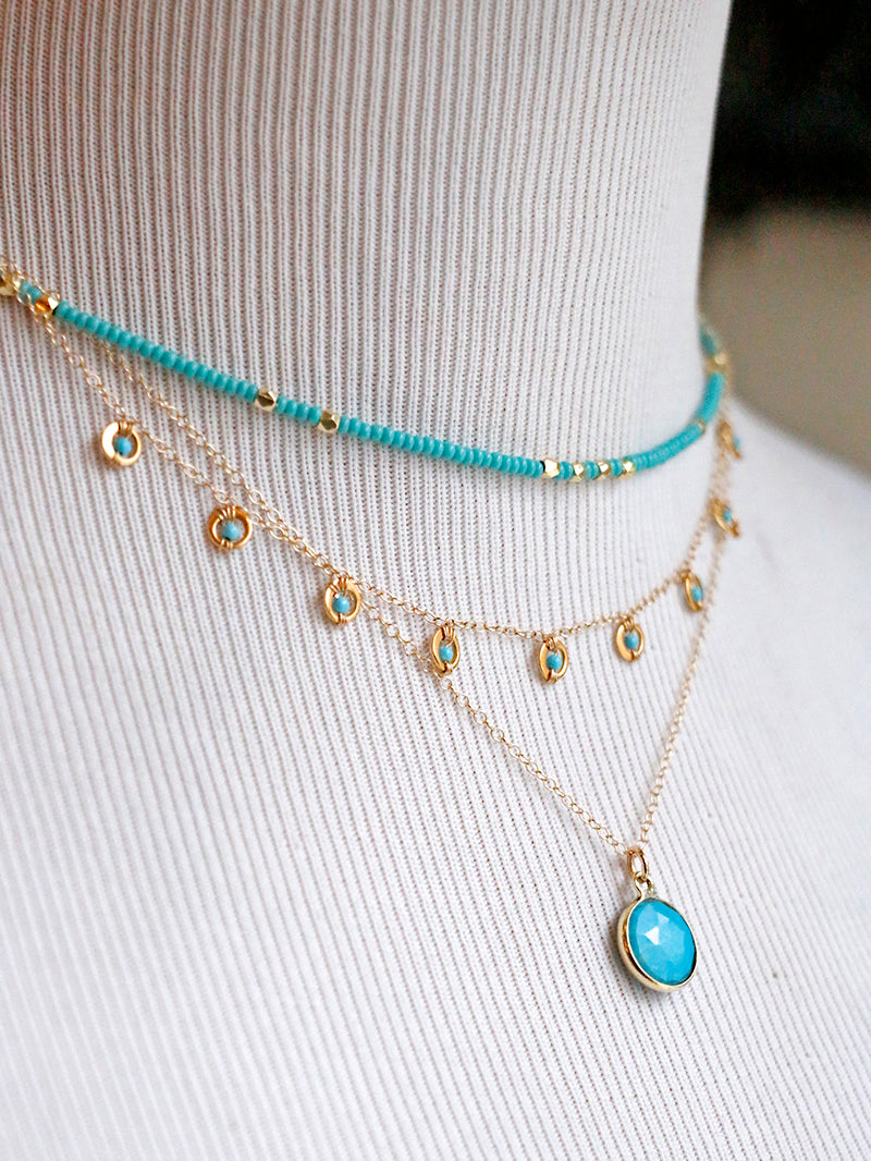 Susan Rifkin Ornate Crystal Charm Necklace | Multiple Colors + Shapes!