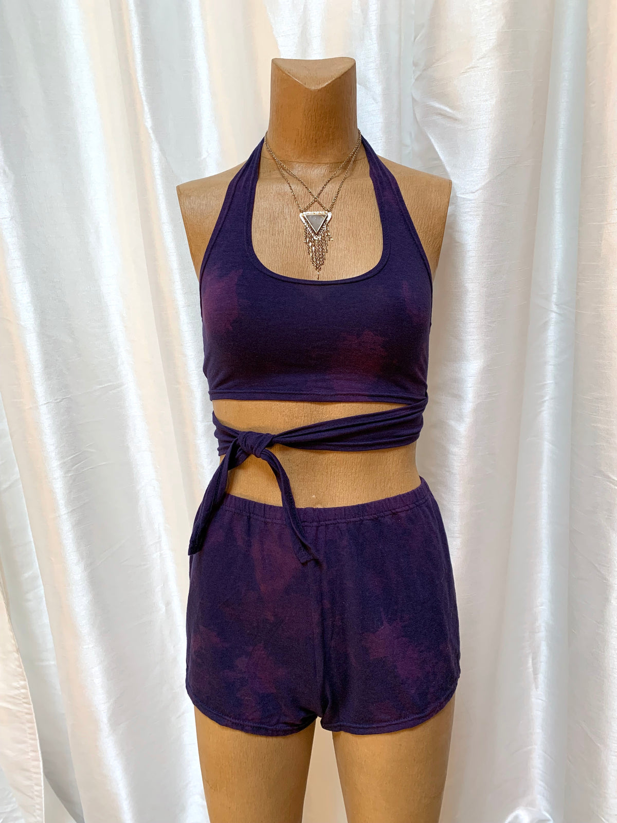 Bianca Rachele Dyed Wrap Set - Purple Haze