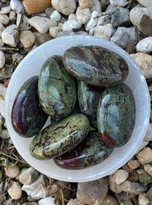 Witch's Way Dragon's Blood Jasper Palm Stone