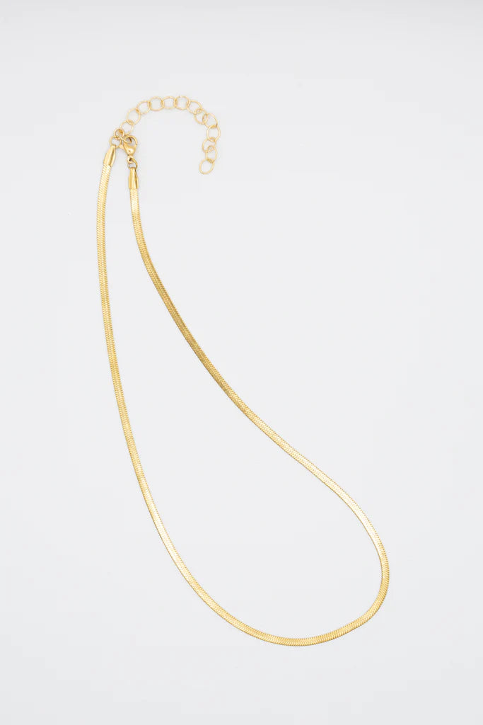 Susan Rifkin Gold Herringbone Necklace