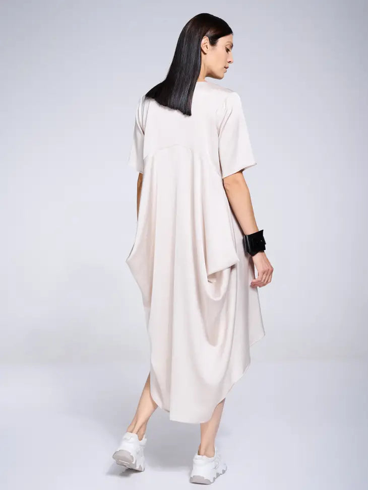 Metamorphoza Silky Midi Tunic Dress