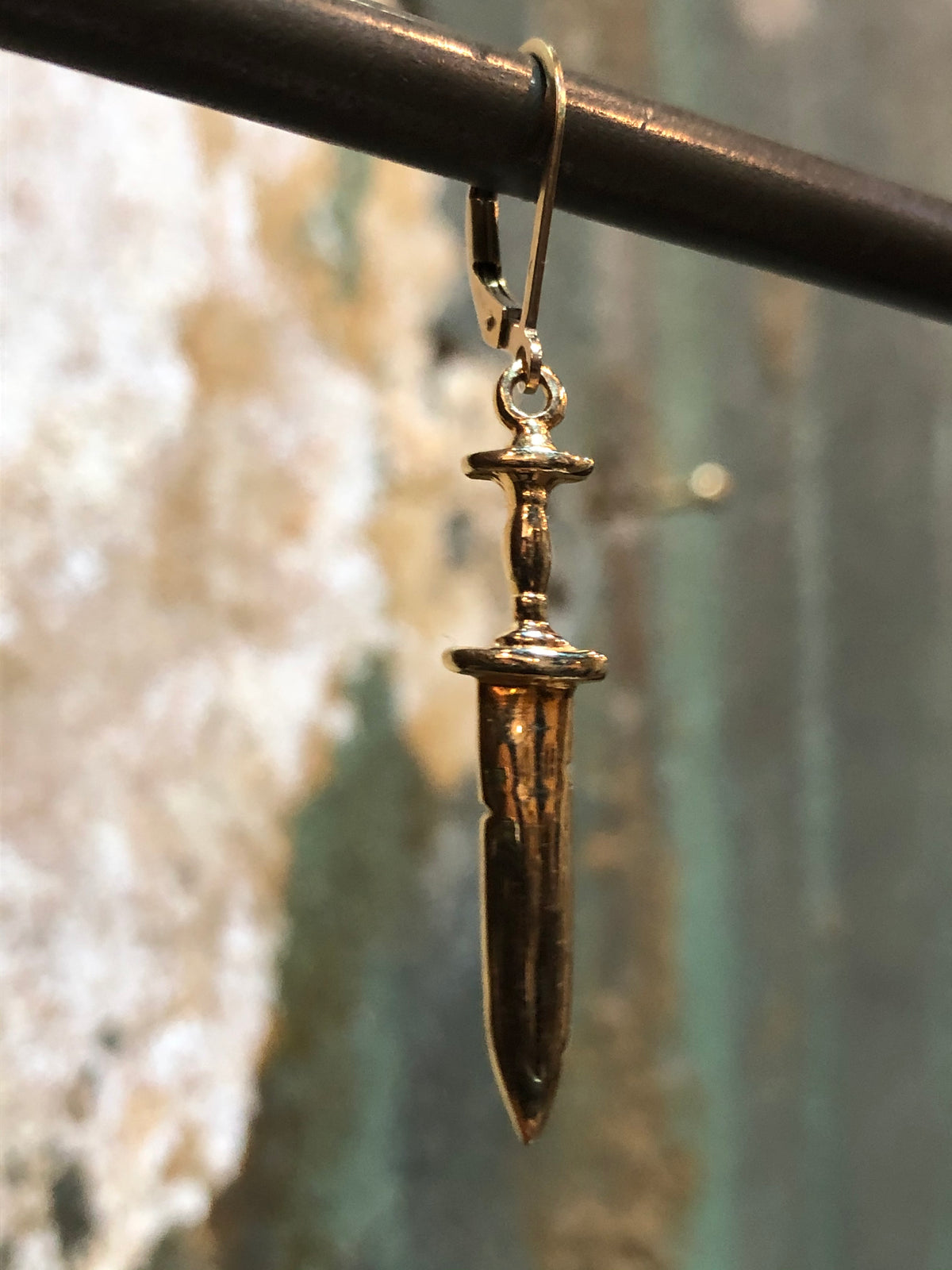 Hellhound Jewelry Dagger Shorty Earring - Gold