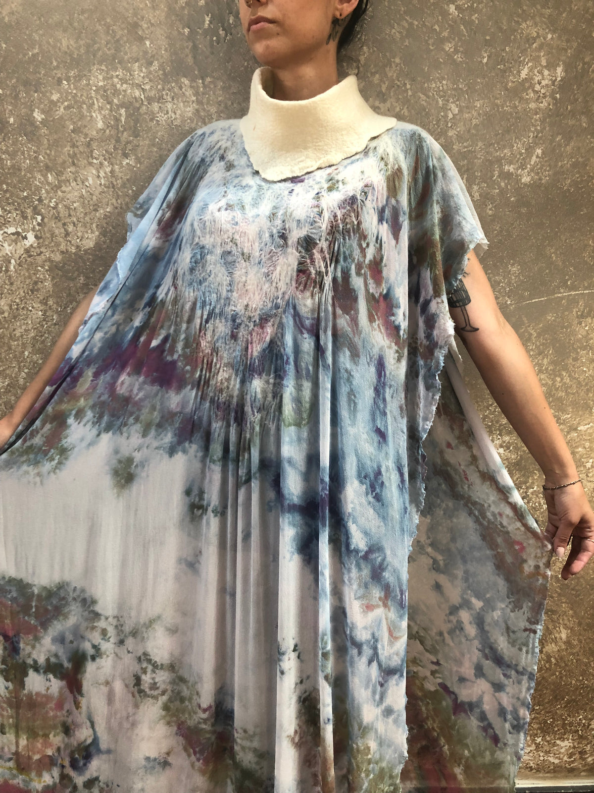 BlckBts Felted Watercolor Kaftan